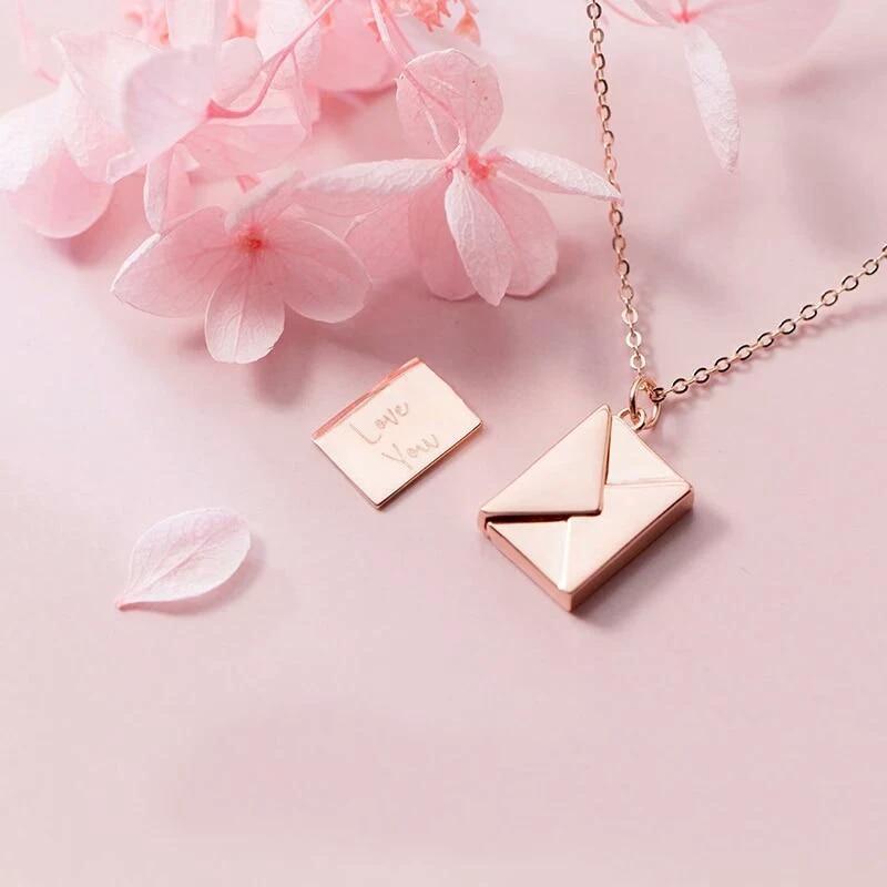 Love Letter Pendant Necklace by Bowlift