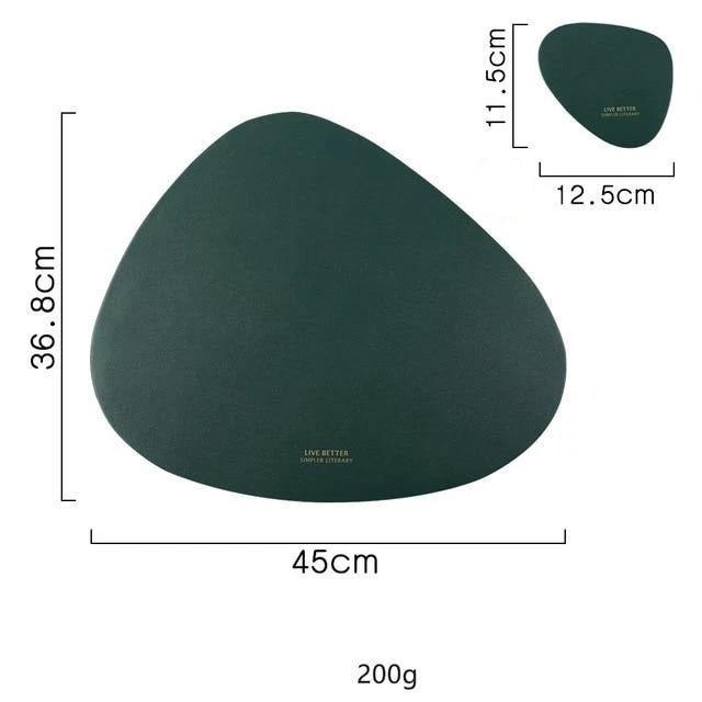 4 Colours Triangle Placemat Set by Bowlift