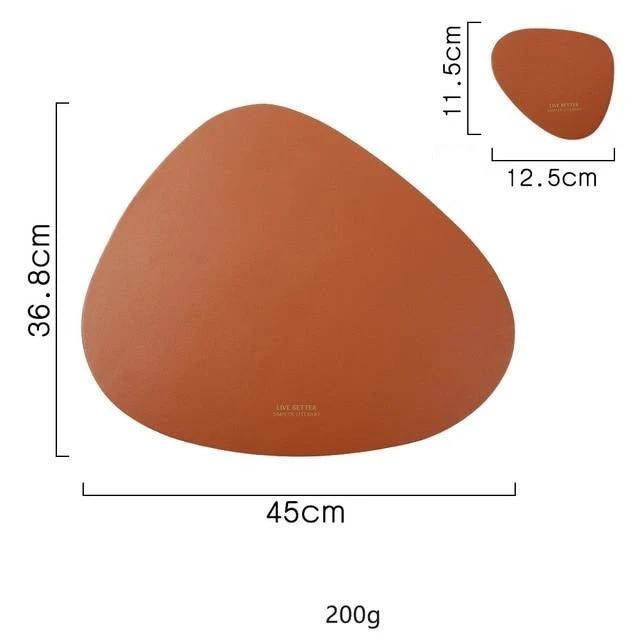 4 Colours Triangle Placemat Set by Bowlift