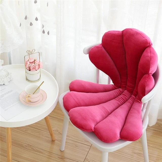 Velvet Shell Seat Cushion by Bowlift