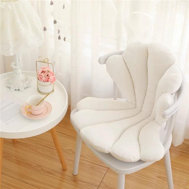 Velvet Shell Seat Cushion by Bowlift