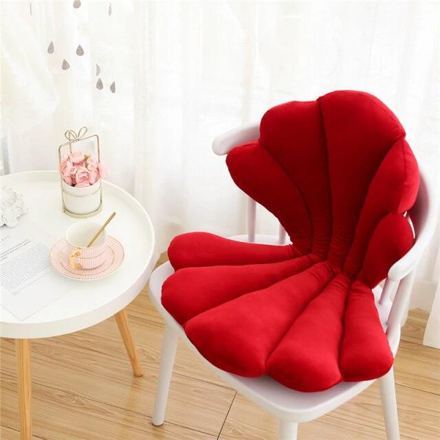 Velvet Shell Seat Cushion by Bowlift