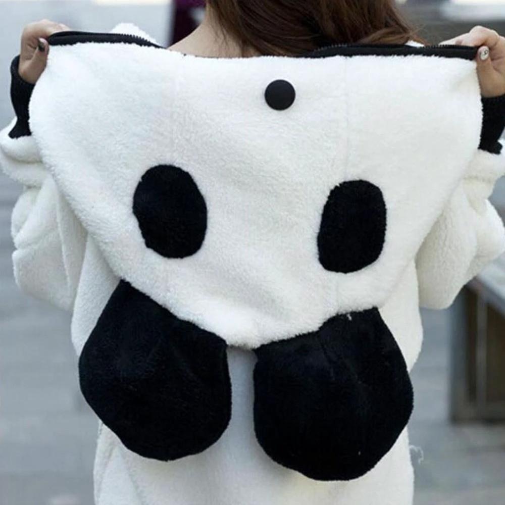 Fluffy Panda Hoodie by Bowlift