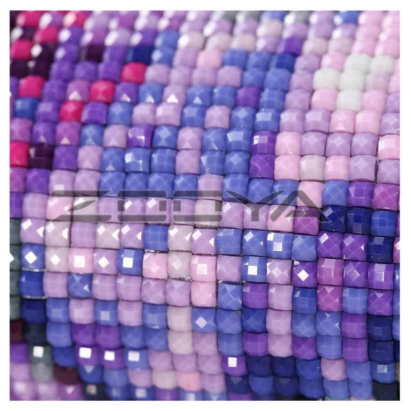 Purple Flowers - GemPaint Kit by Bowlift