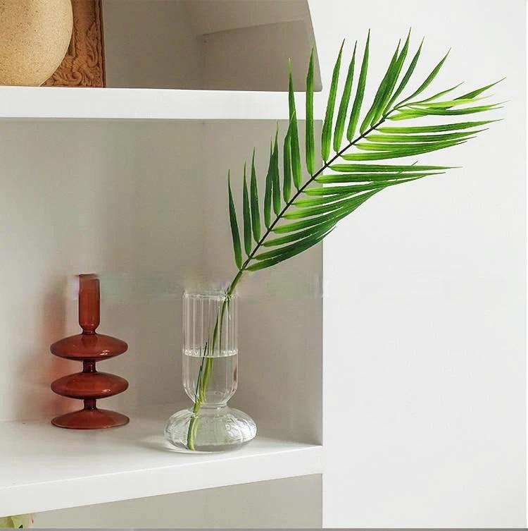 Glass Striped Cylinder Vase by Bowlift