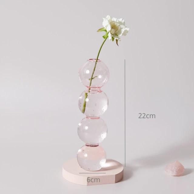 Modern Glass Candleholder-Baby Pink by Bowlift