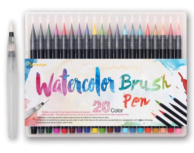 Monet - Watercolor Brush Pens (20 Piece Set) by Bowlift