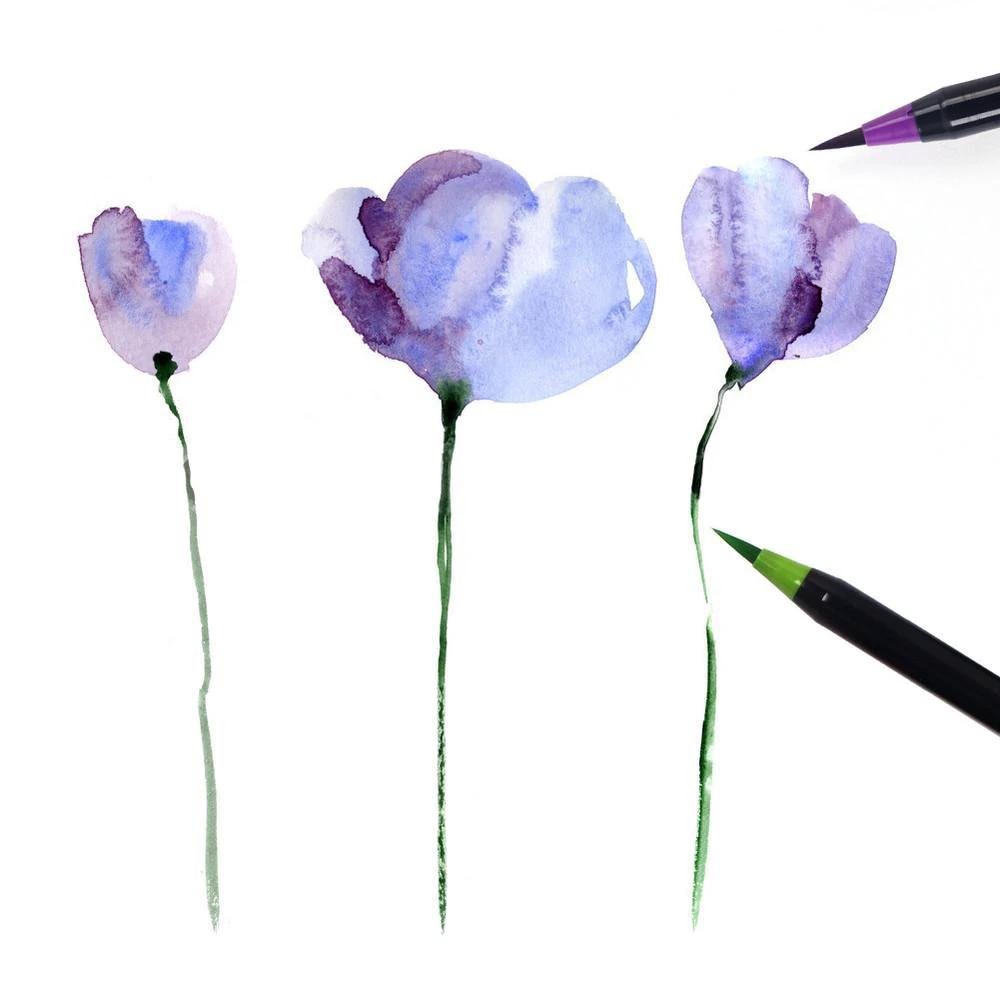 Monet - Watercolor Brush Pens (20 Piece Set) by Bowlift