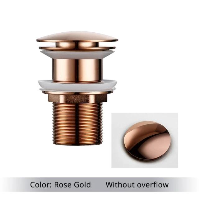 Polished Brass Bathroom Sink Drains by BowLift