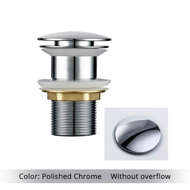 Polished Brass Bathroom Sink Drains by BowLift