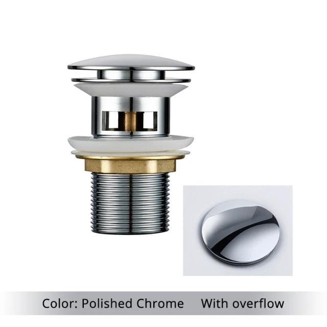 Polished Brass Bathroom Sink Drains by BowLift