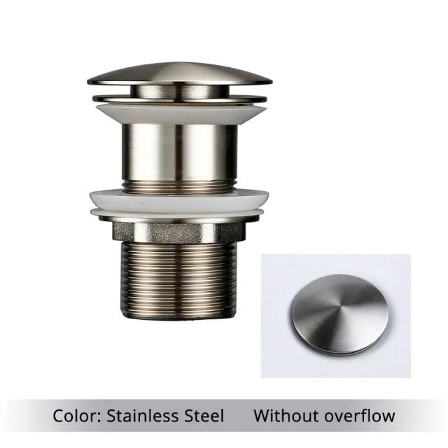 Polished Brass Bathroom Sink Drains by BowLift
