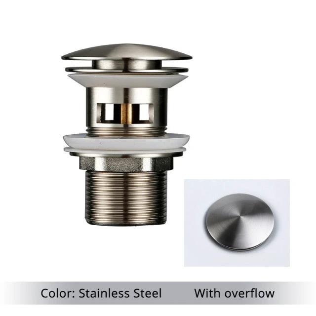 Polished Brass Bathroom Sink Drains by BowLift