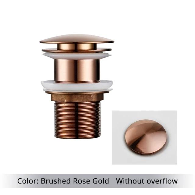 Polished Brass Bathroom Sink Drains by BowLift