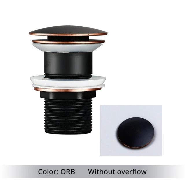 Polished Brass Bathroom Sink Drains by BowLift