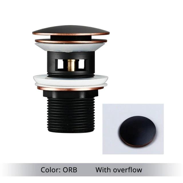 Polished Brass Bathroom Sink Drains by BowLift