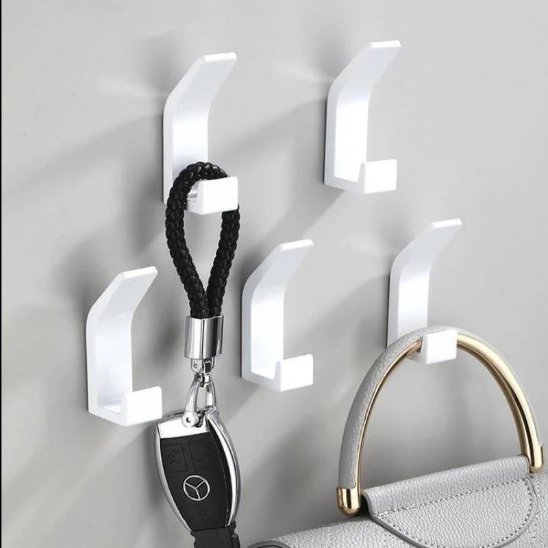 Aviro Aluminum Wall Hooks Black/White - Modern Decorative Coat Hooks by BowLift