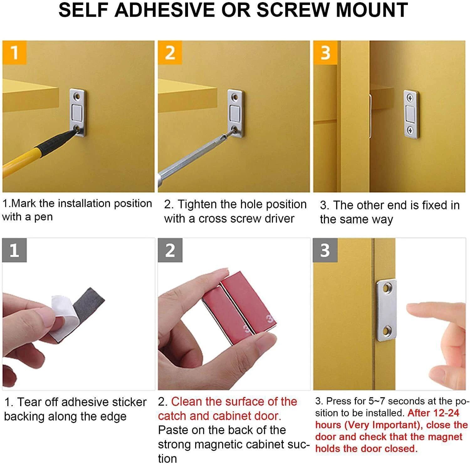Magnetic Ultra Thin Cabinet Magnet by BowLift