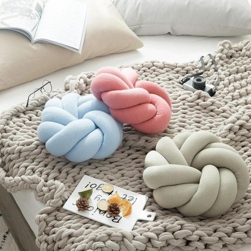 Knot Round Cushion by Bowlift