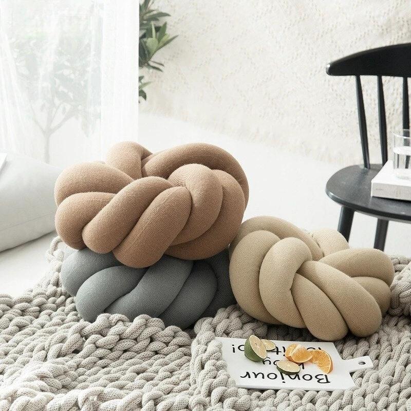 Knot Round Cushion by Bowlift