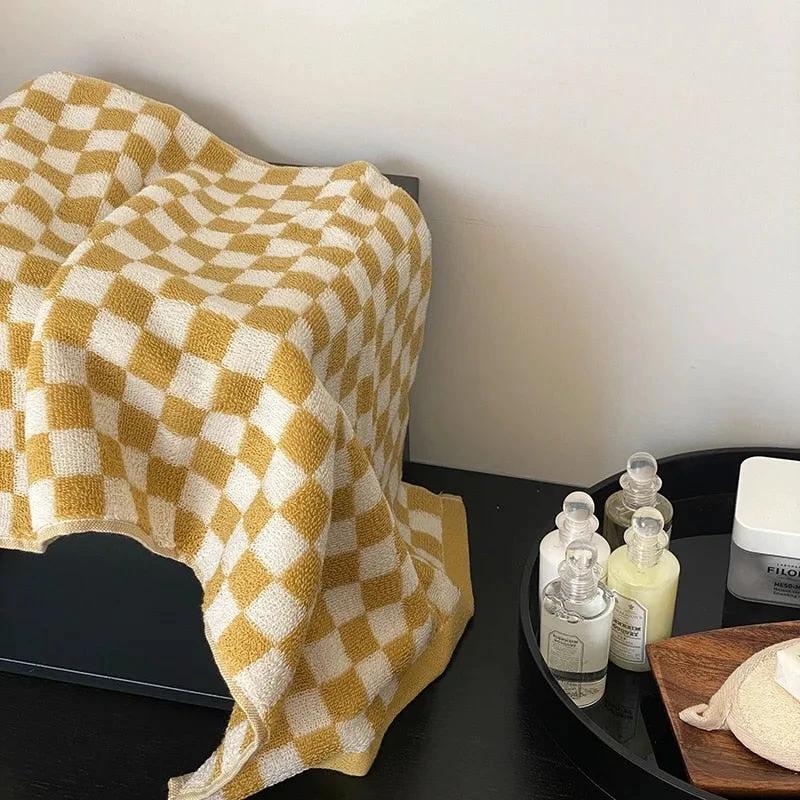 Colourful Checkerboard & Stripe Towels by Bowlift