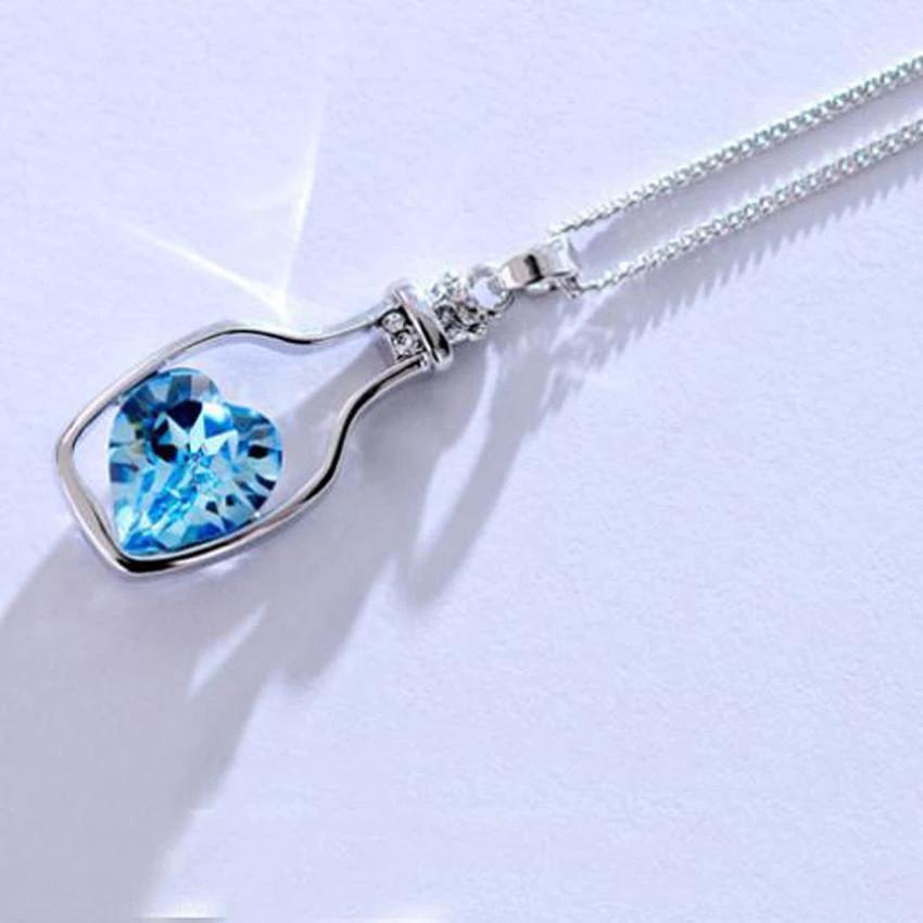 Love in a Bottle - Crystal Necklace by Bowlift