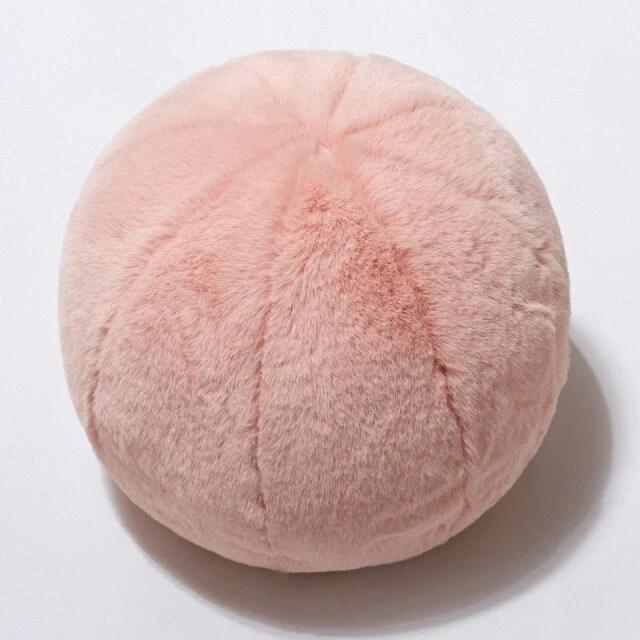 Short Fur Ball Pillow by Bowlift