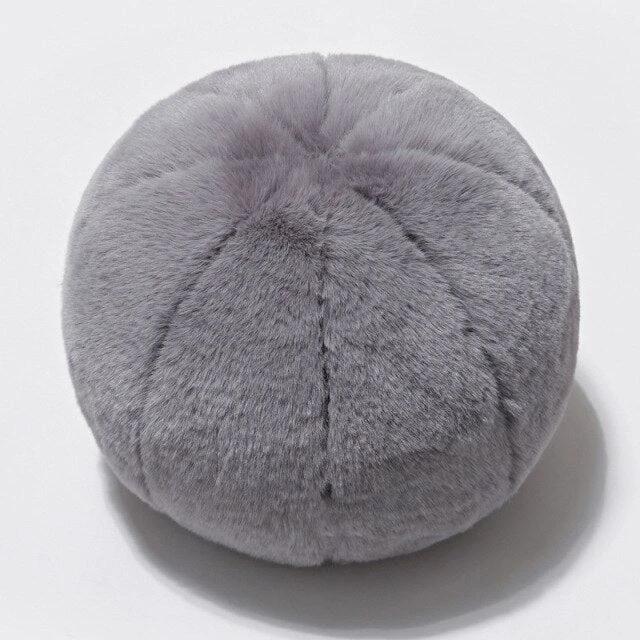 Short Fur Ball Pillow by Bowlift
