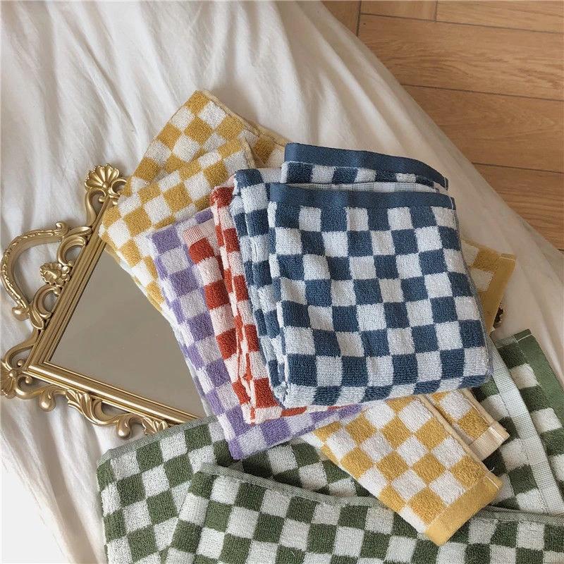 Colourful Checkerboard & Stripe Towels by Bowlift