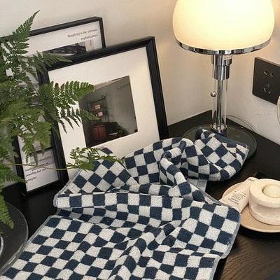 Colourful Checkerboard & Stripe Towels by Bowlift