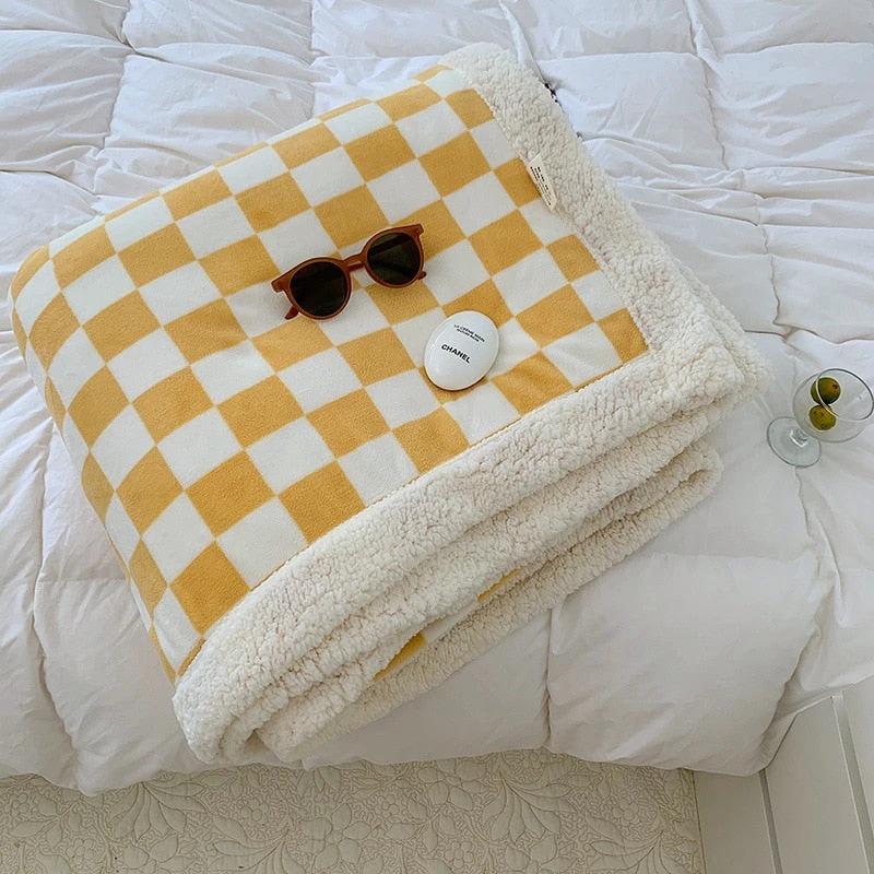 Checkerboard Throw Blanket by Bowlift