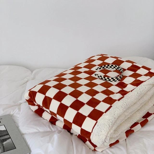 Checkerboard Throw Blanket by Bowlift