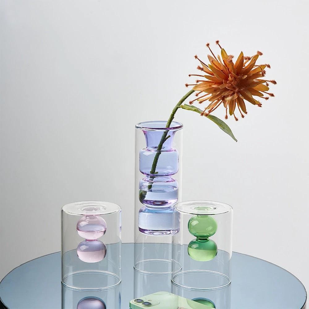 Bubbly Glass Vases by Bowlift