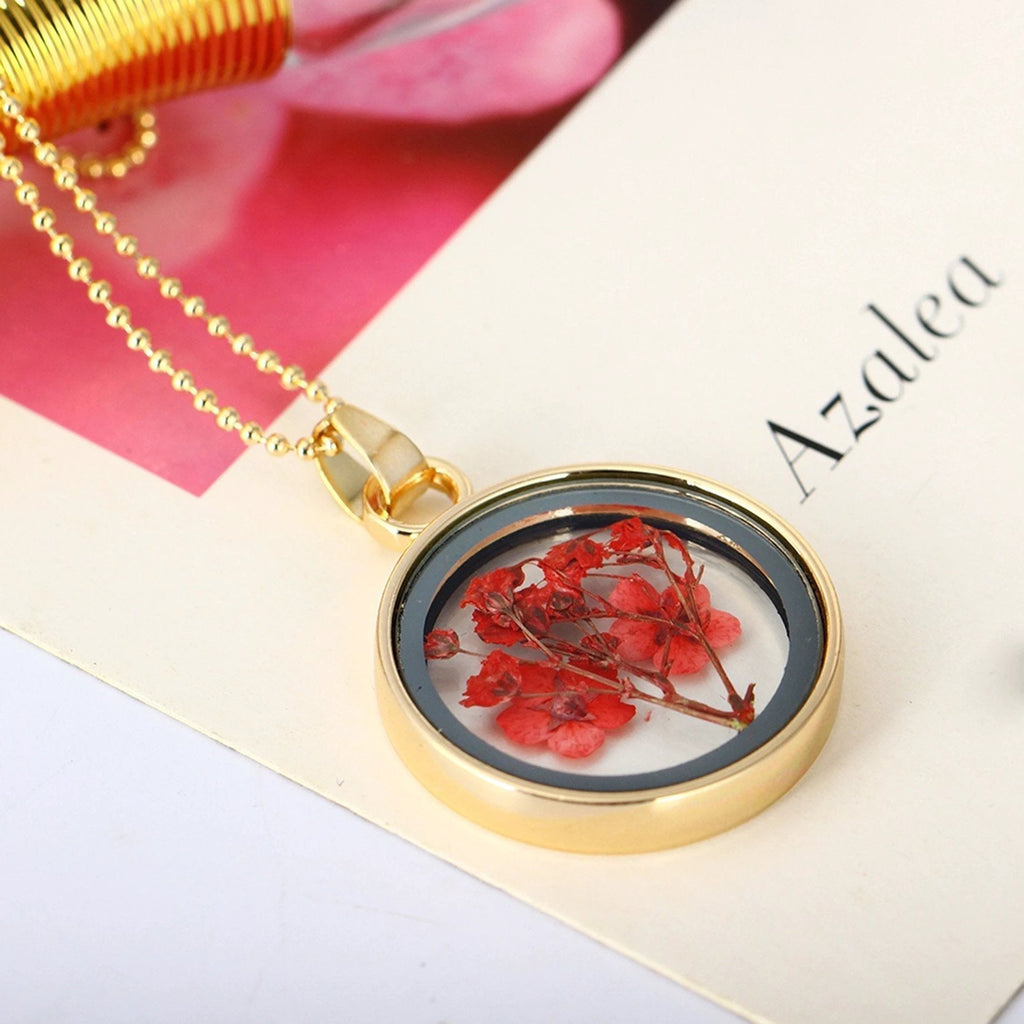 Pressed Flower Necklaces by Bowlift