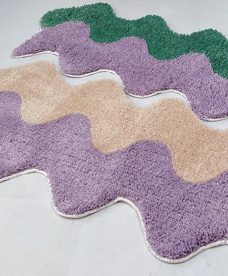 Wavy 2-toned Narrow Rug by Bowlift