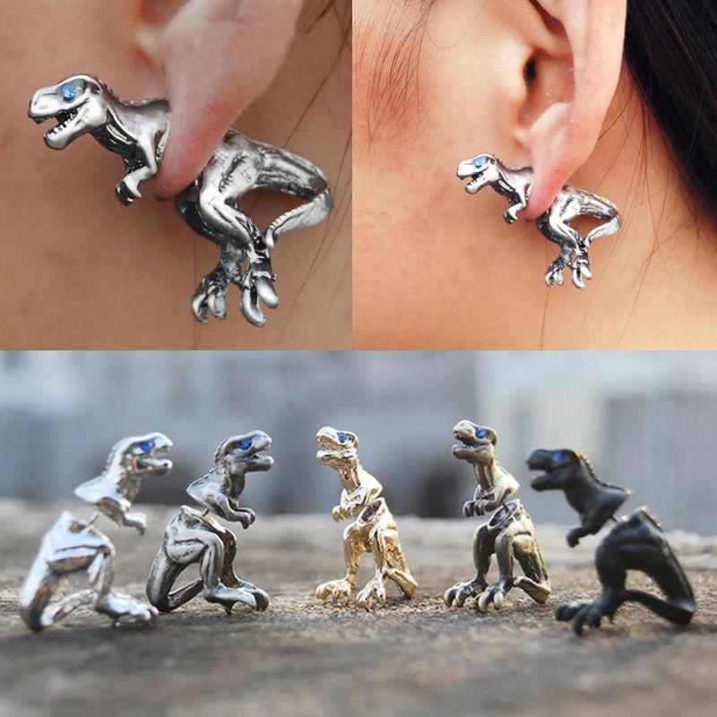 T-Rex Earrings by Bowlift