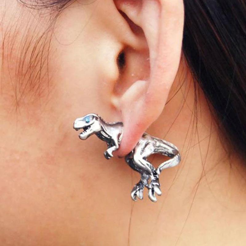 T-Rex Earrings by Bowlift