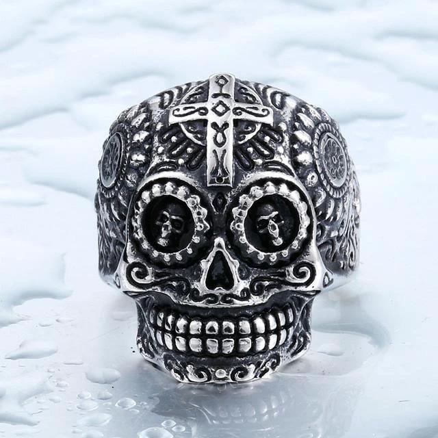 Sugar Skull Ring by Bowlift