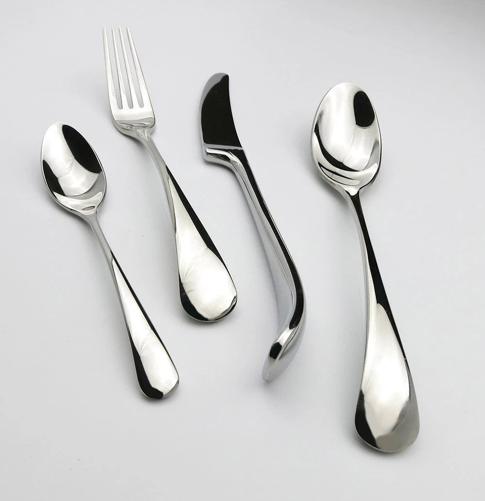 Sidereal - Stainless Steel Silverware Set (4 Pieces) by Bowlift