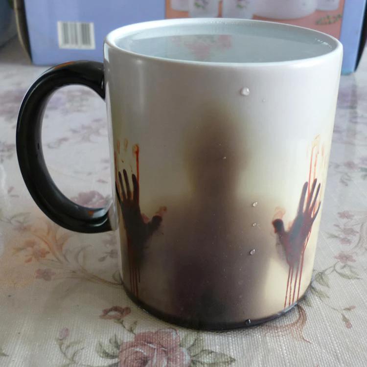Heat Sensitive Bloody Hands Mug by Bowlift