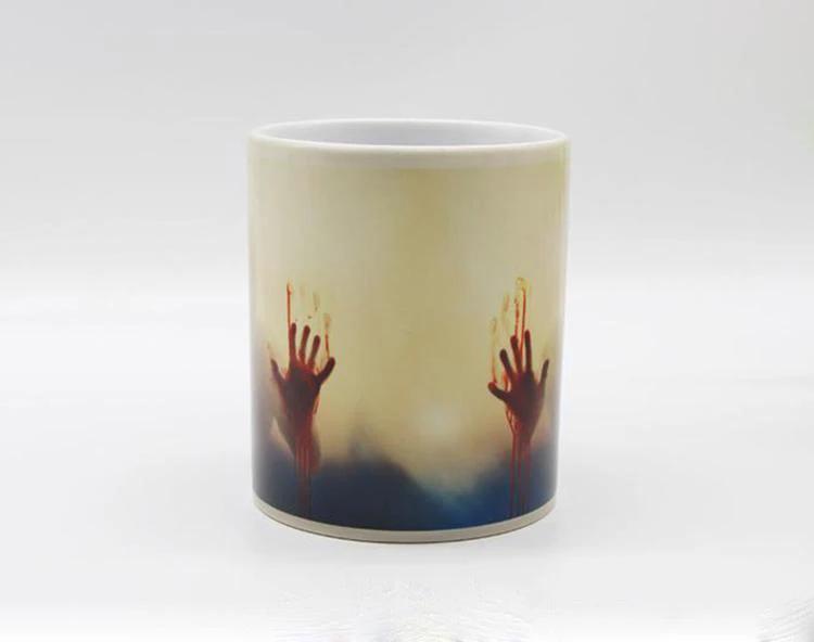 Heat Sensitive Bloody Hands Mug by Bowlift