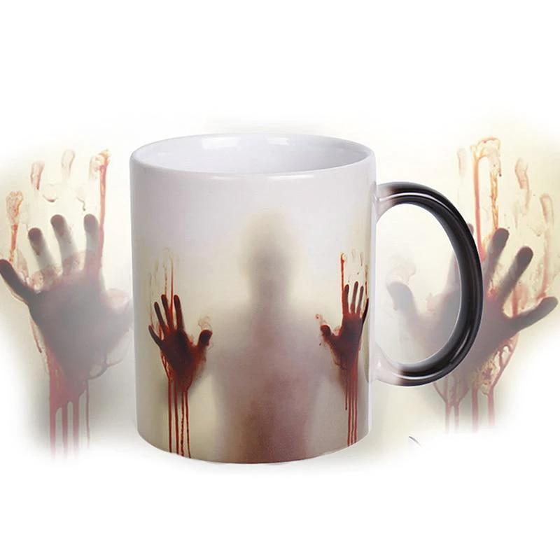 Heat Sensitive Bloody Hands Mug by Bowlift