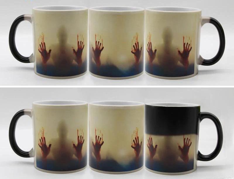 Heat Sensitive Bloody Hands Mug by Bowlift