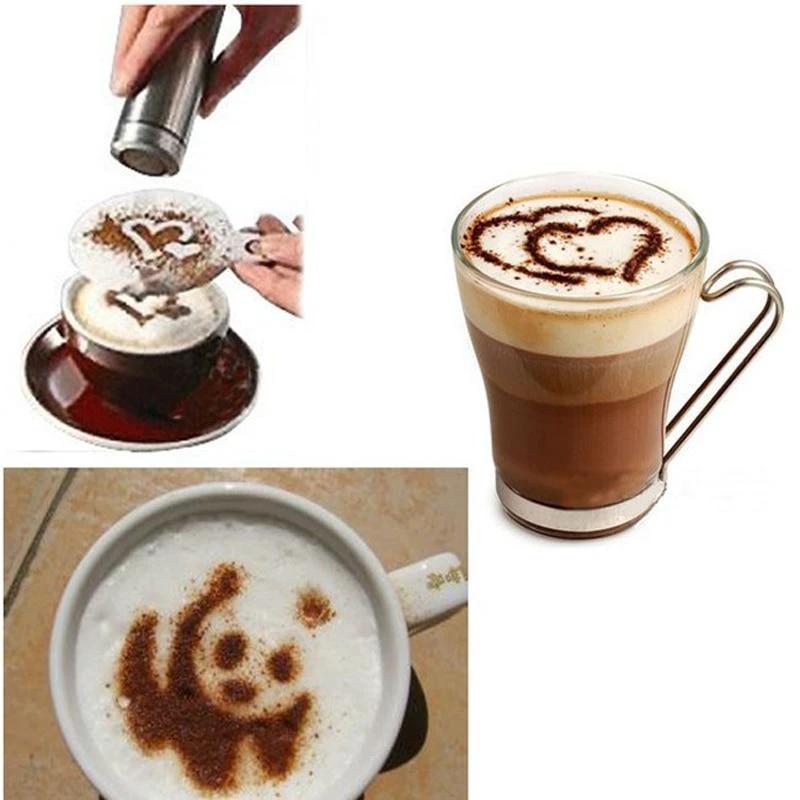 Latte Stencil Kit - 16 Piece Set by Bowlift