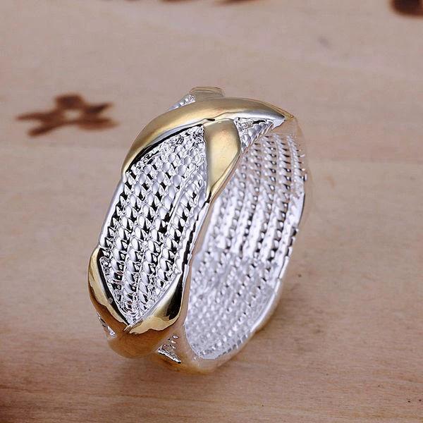 Silver Plated Wrapped Crystal Ring by Bowlift