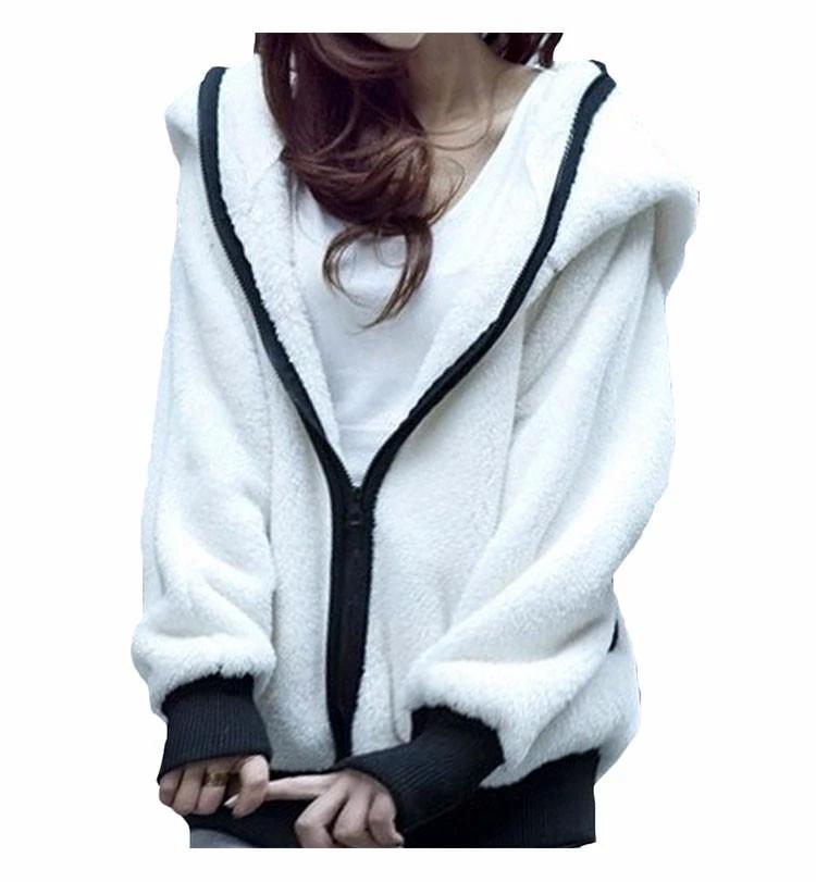 Fluffy Panda Hoodie by Bowlift