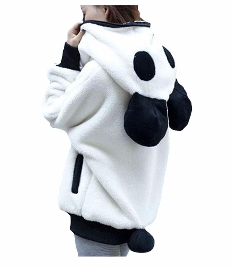 Fluffy Panda Hoodie by Bowlift