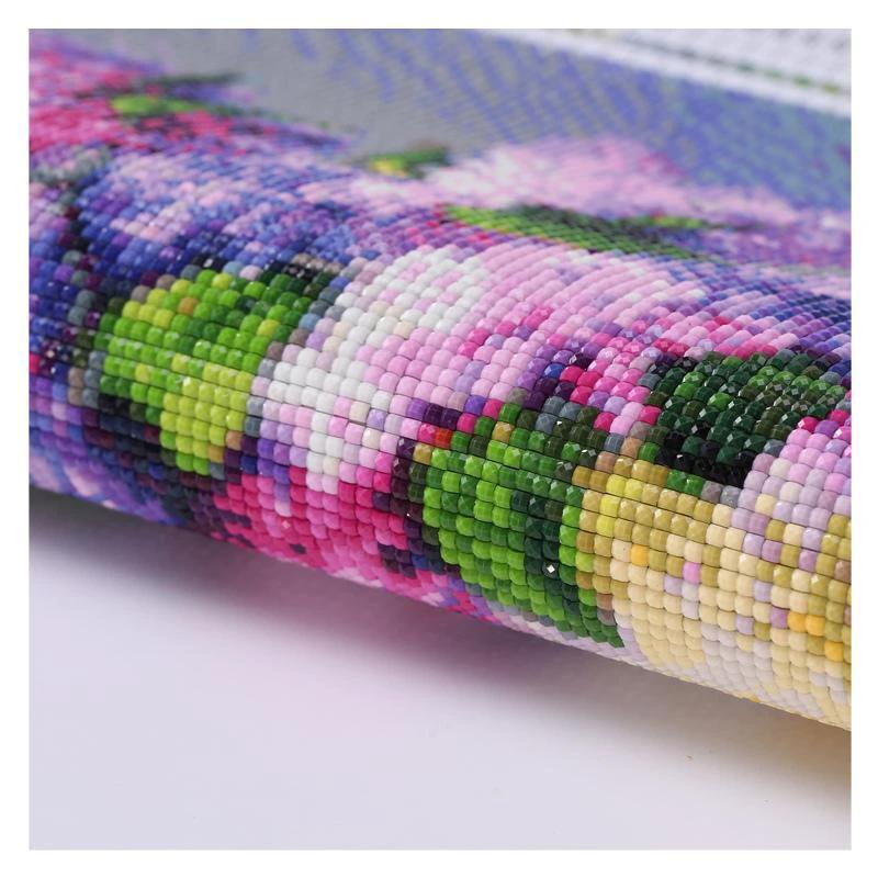 Purple Flowers - GemPaint Kit by Bowlift