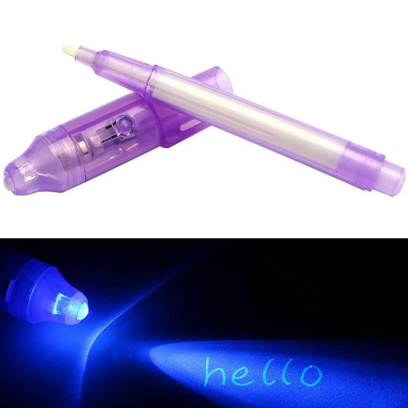SecretTxt - 2 in 1 UV Black Light Invisible Ink Pen by Bowlift