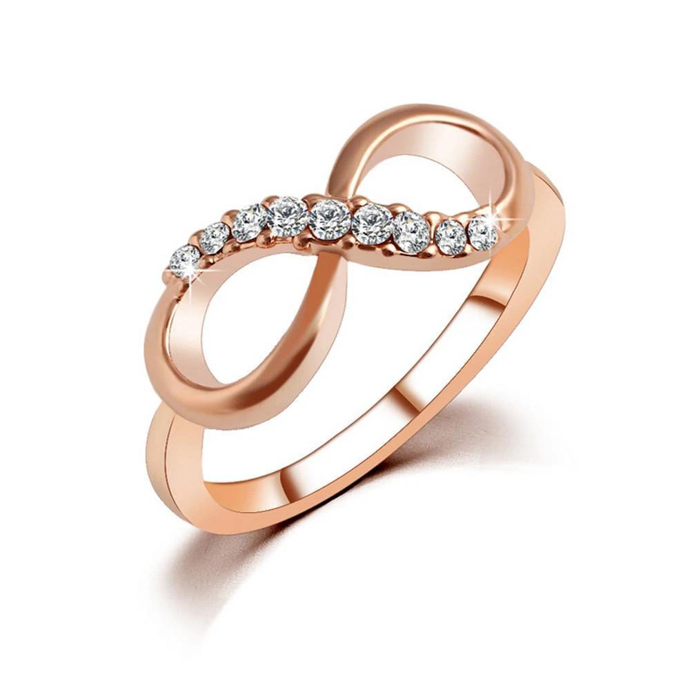 Luxury Gold Infinity Ring by Bowlift